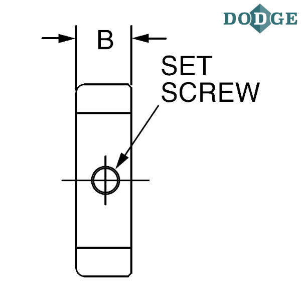 040007 DODGE - 9/16 SOLID STEEL COLLAR