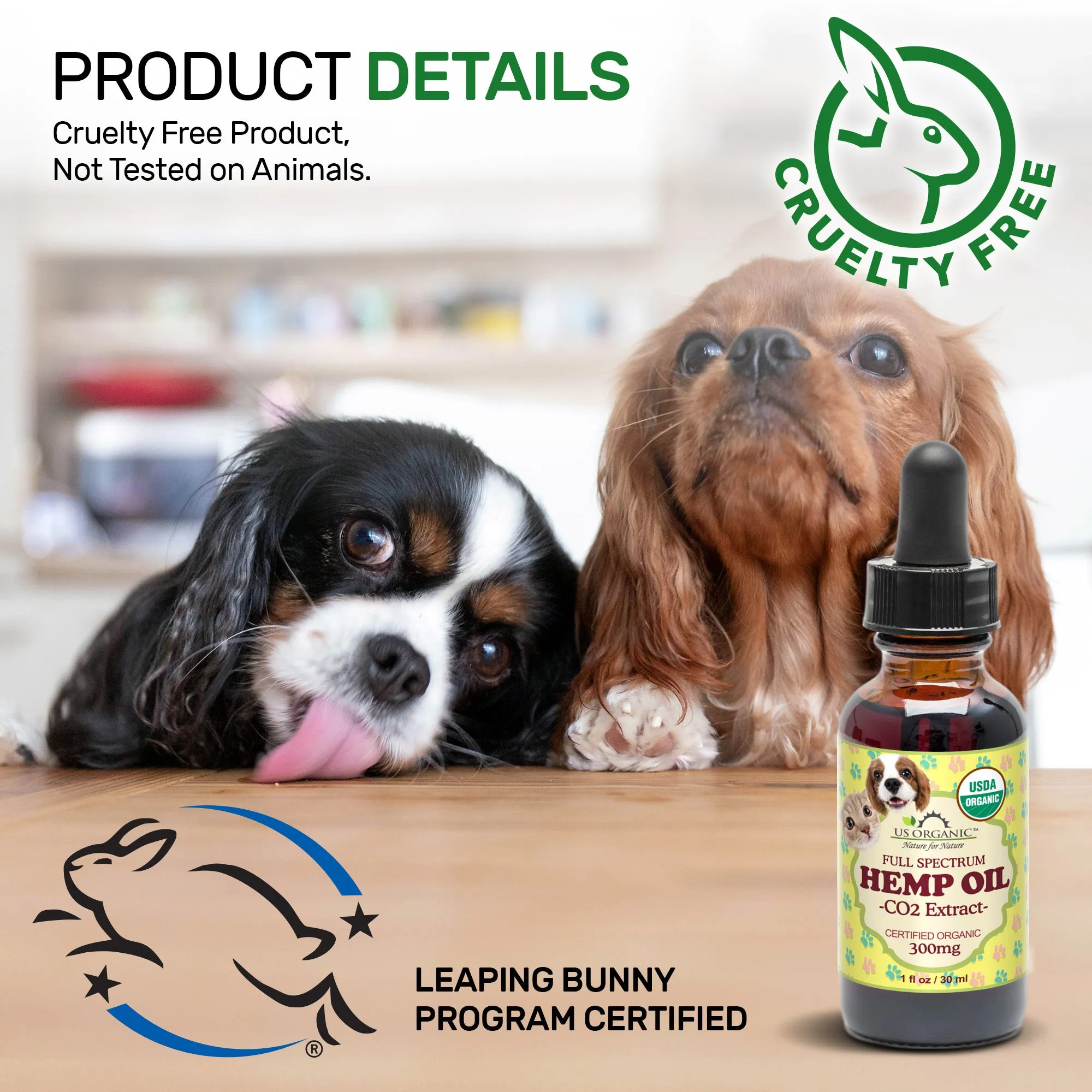 100% Pure Certified USDA Organic - Hemp Oil for Pets, 300 mg