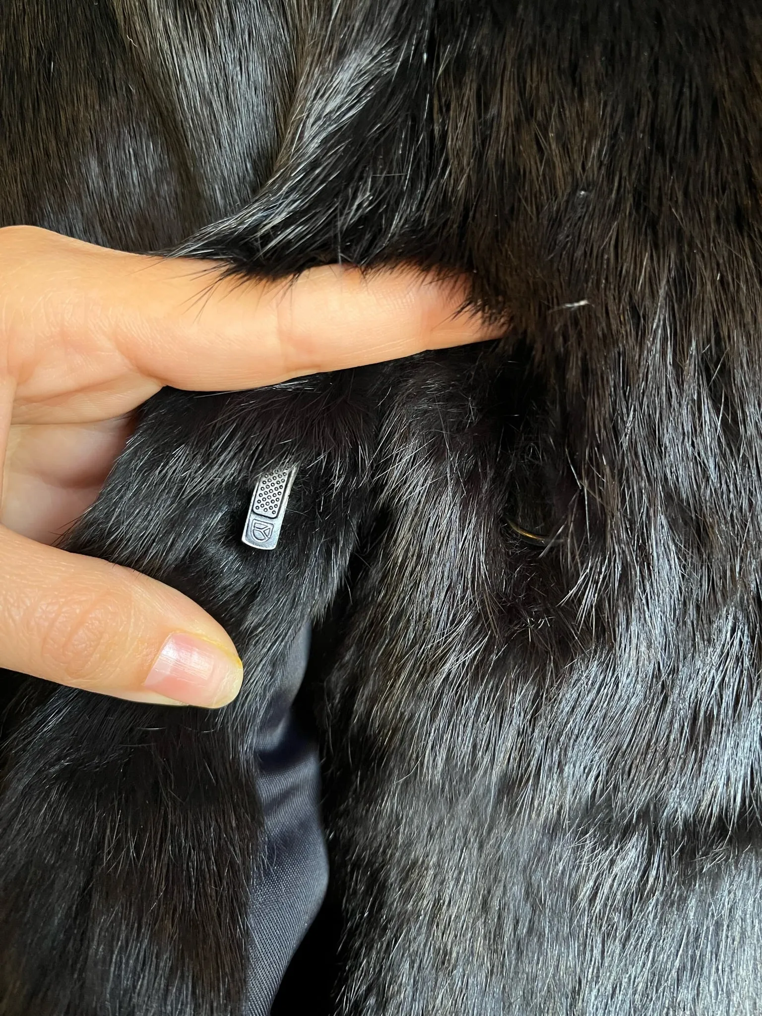1980s Black Fur Cropped Jacket