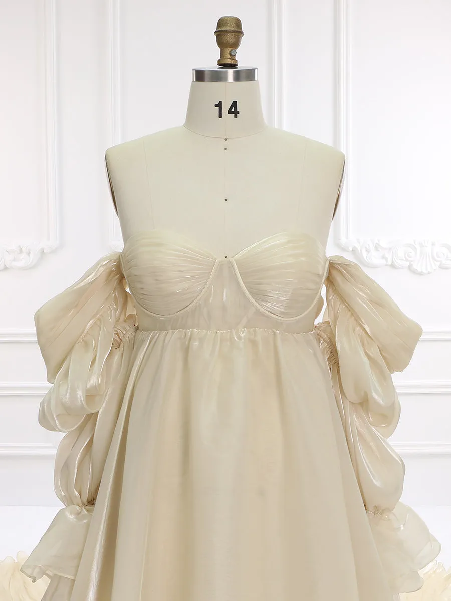 1M Train High Waist Maternity Dress for Photo Shoots Photography Props YW231009-1