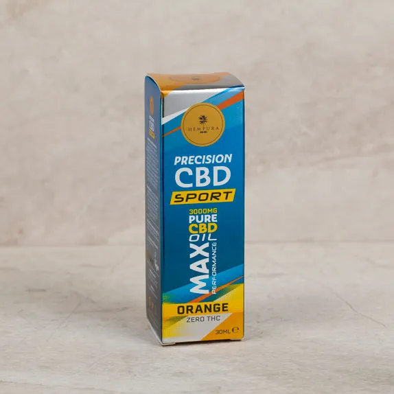 3000mg Hempura Precision CBD Sport – Pure Orange Flavoured CBD Oil | 30ml