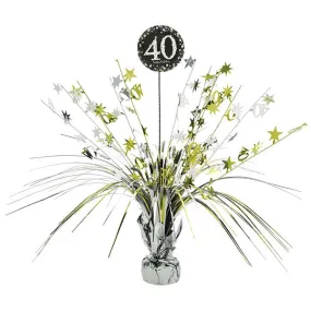 40th Gold Sparkling Celebration Spray Centrepiece