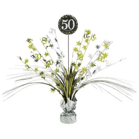 50th Gold Sparkling Celebration Spray Centrepiece