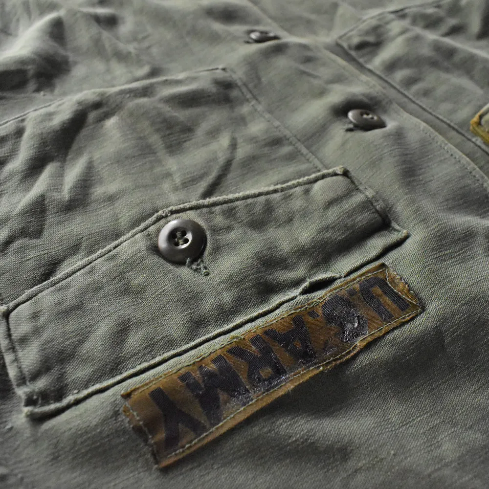 60's U.S.ARMY シャツ袖 4th ユーティリティシャツ 240328