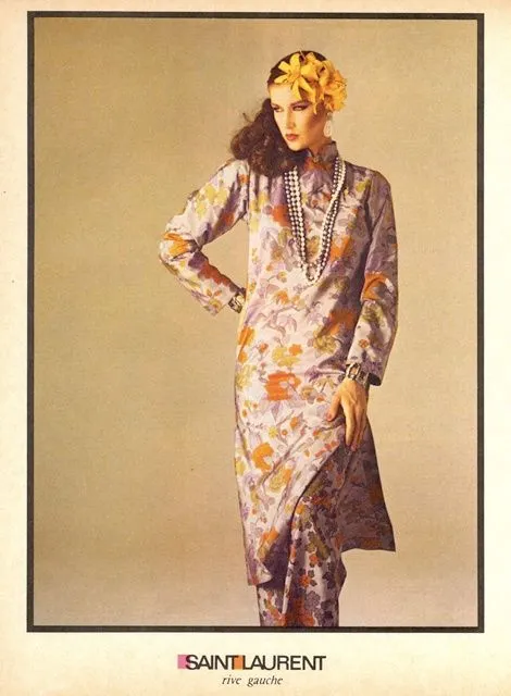 70s YSL Rive Gauche Silk Ensemble | S-M