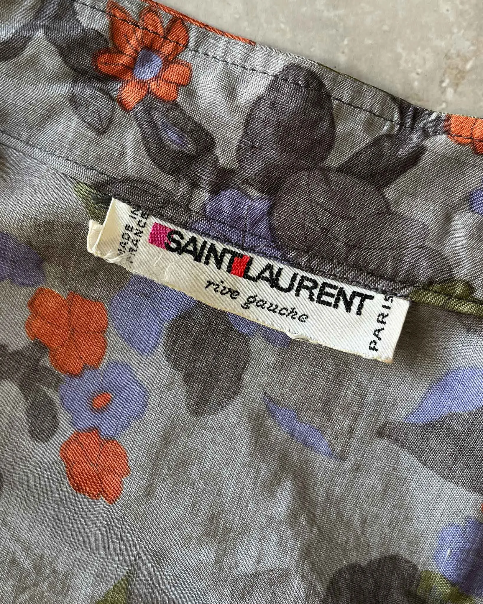 70s YSL Rive Gauche Silk Ensemble | S-M