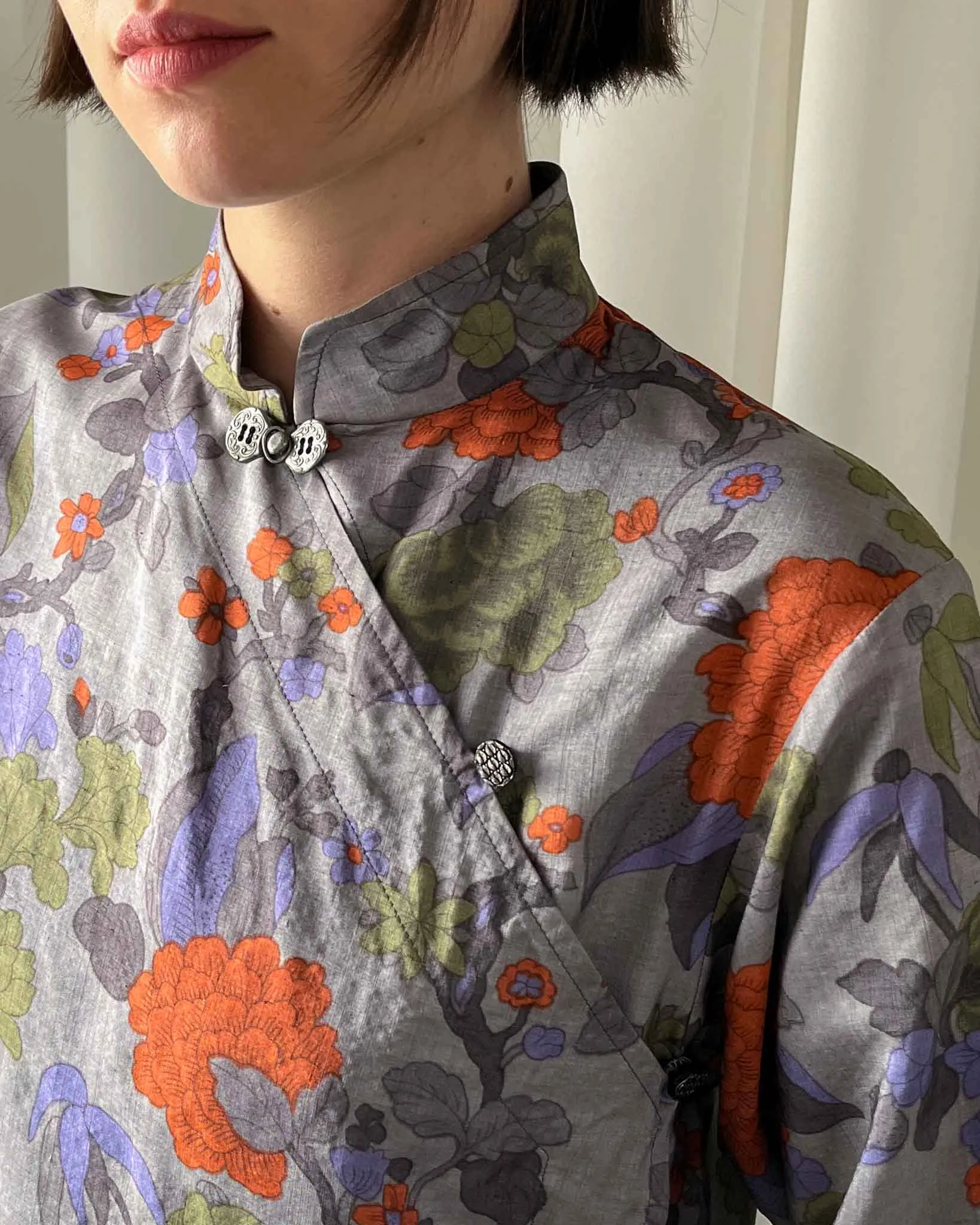 70s YSL Rive Gauche Silk Ensemble | S-M