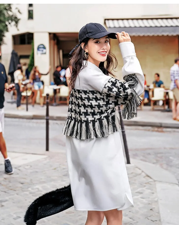 8GIRLS DESIGN OVERSIZED EMBELLISHED SHIRT DRESS