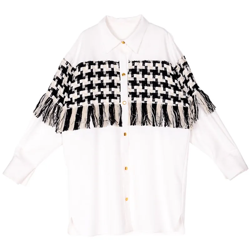8GIRLS DESIGN OVERSIZED EMBELLISHED SHIRT DRESS