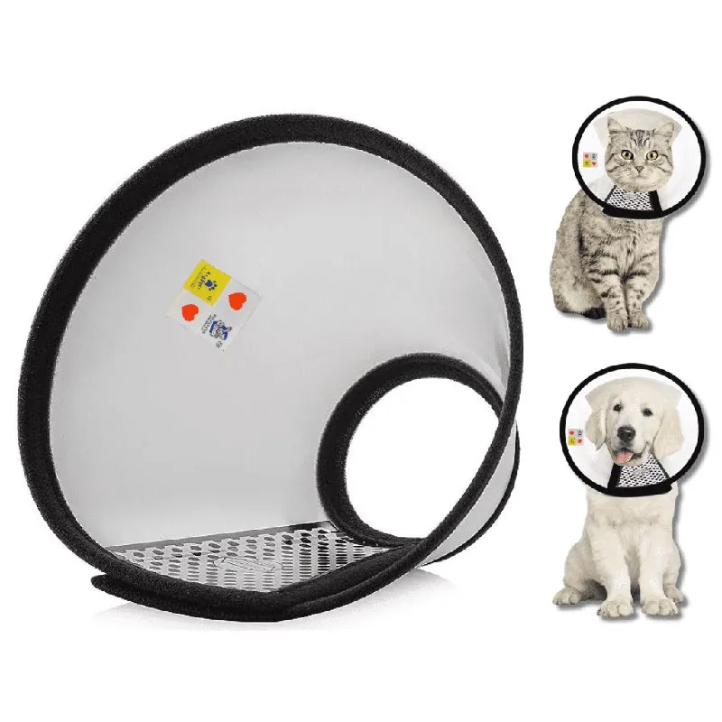 A a Pets' Elizabeth Collar Recovery Cone for Dogs & Cats