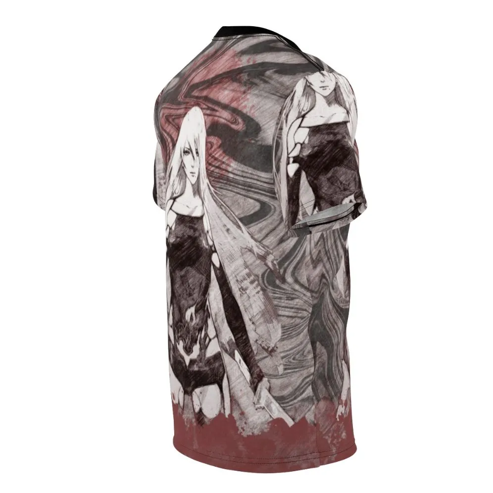 Abstract Digital Art Fantasy T-Shirt: Nier Automata Inspired
