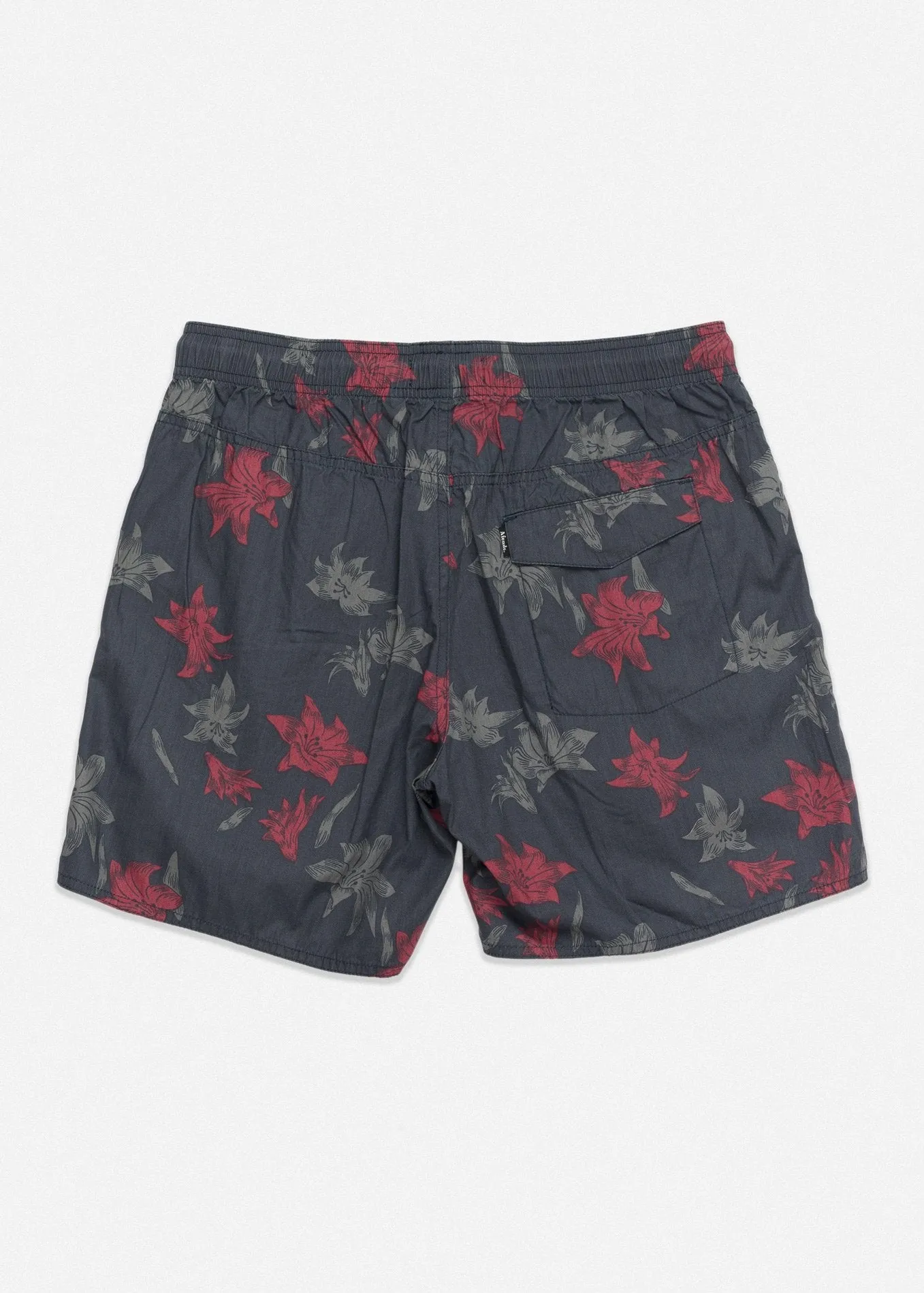 Afends Mens Baywatch Aloha Warp - Elastic Waist Boardshort