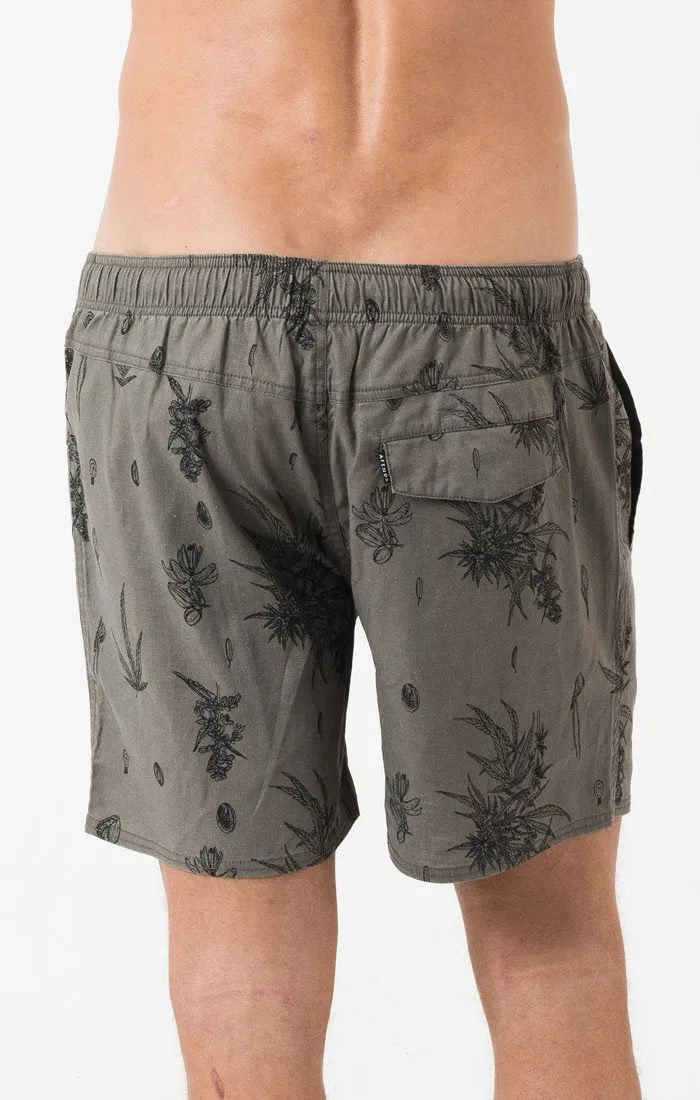Afends Mens Baywatch - Hemp - Sativa - Swim Shorts
