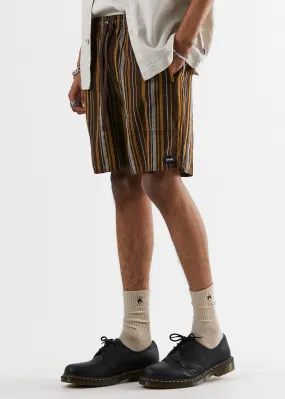Afends Mens Baywatch Motel - Elastic Waist Boardshort - Bracken