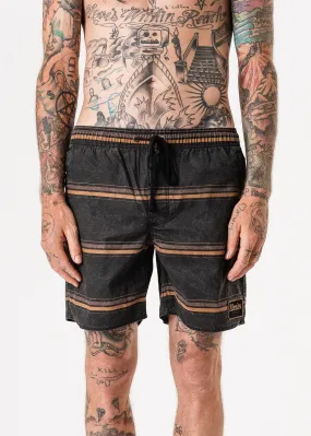 Afends Mens Baywatch Valley - Elastic Waist Boardshort