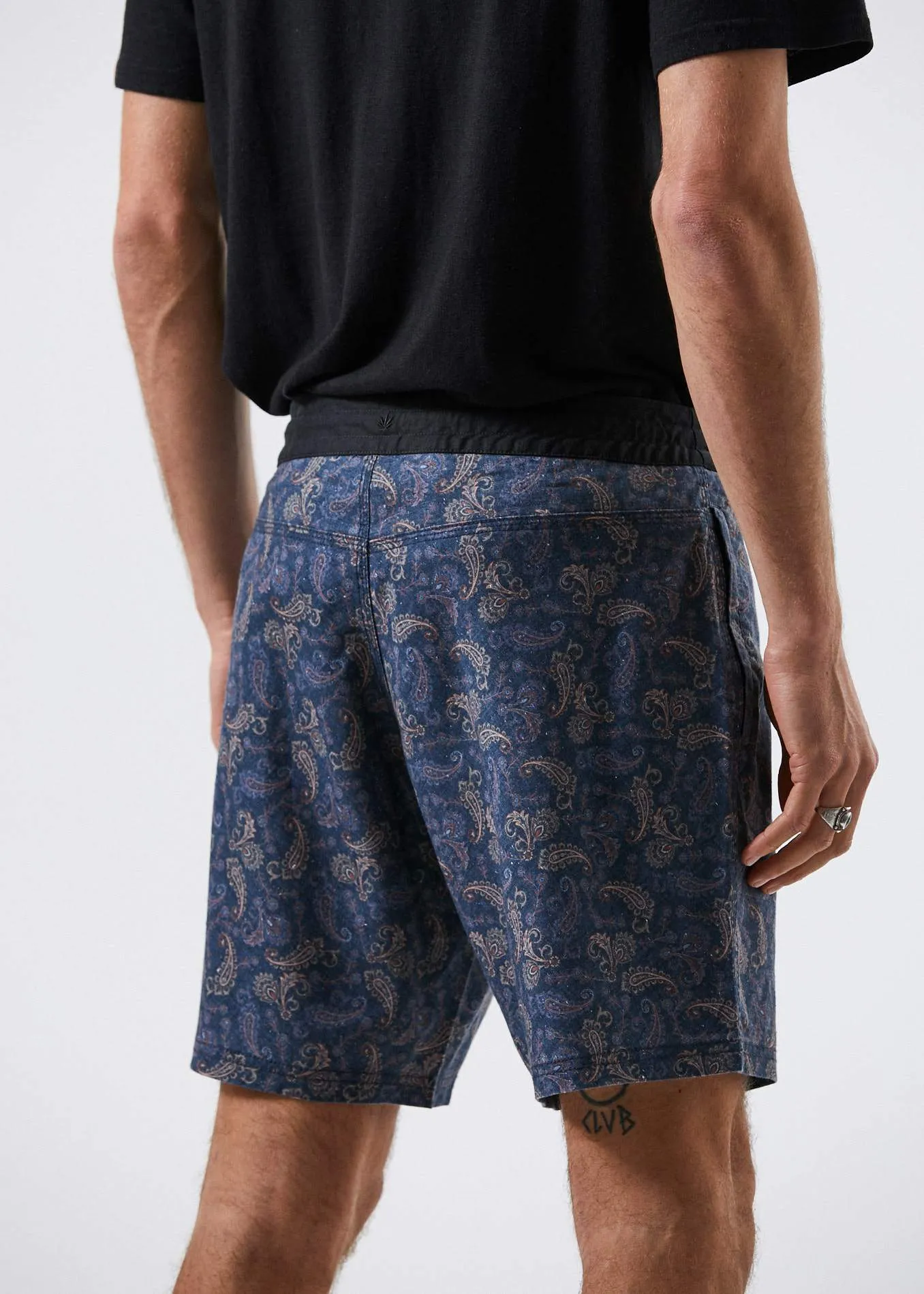 Afends Mens Depp - Hemp Fixed Waist Boardshort