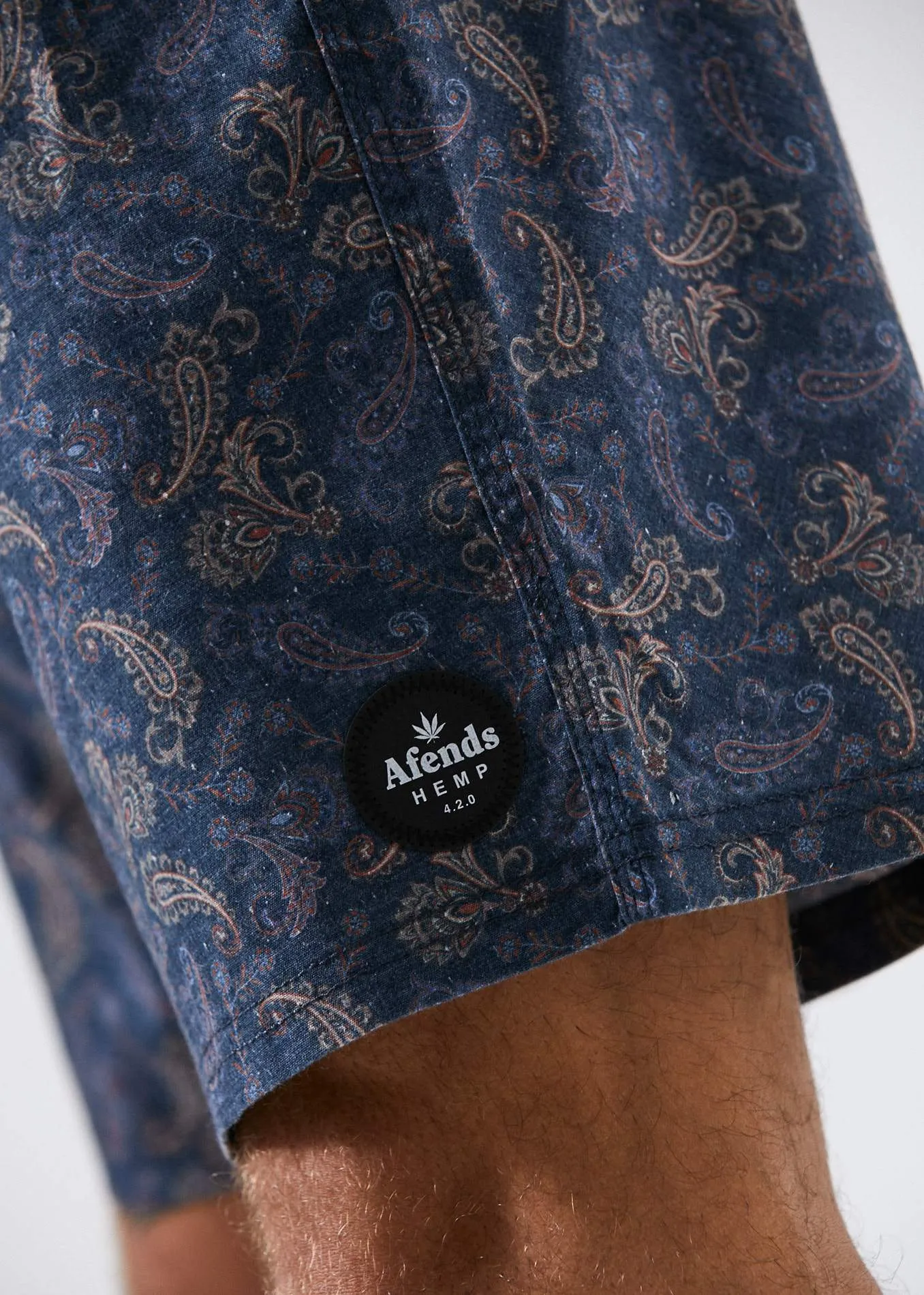 Afends Mens Depp - Hemp Fixed Waist Boardshort