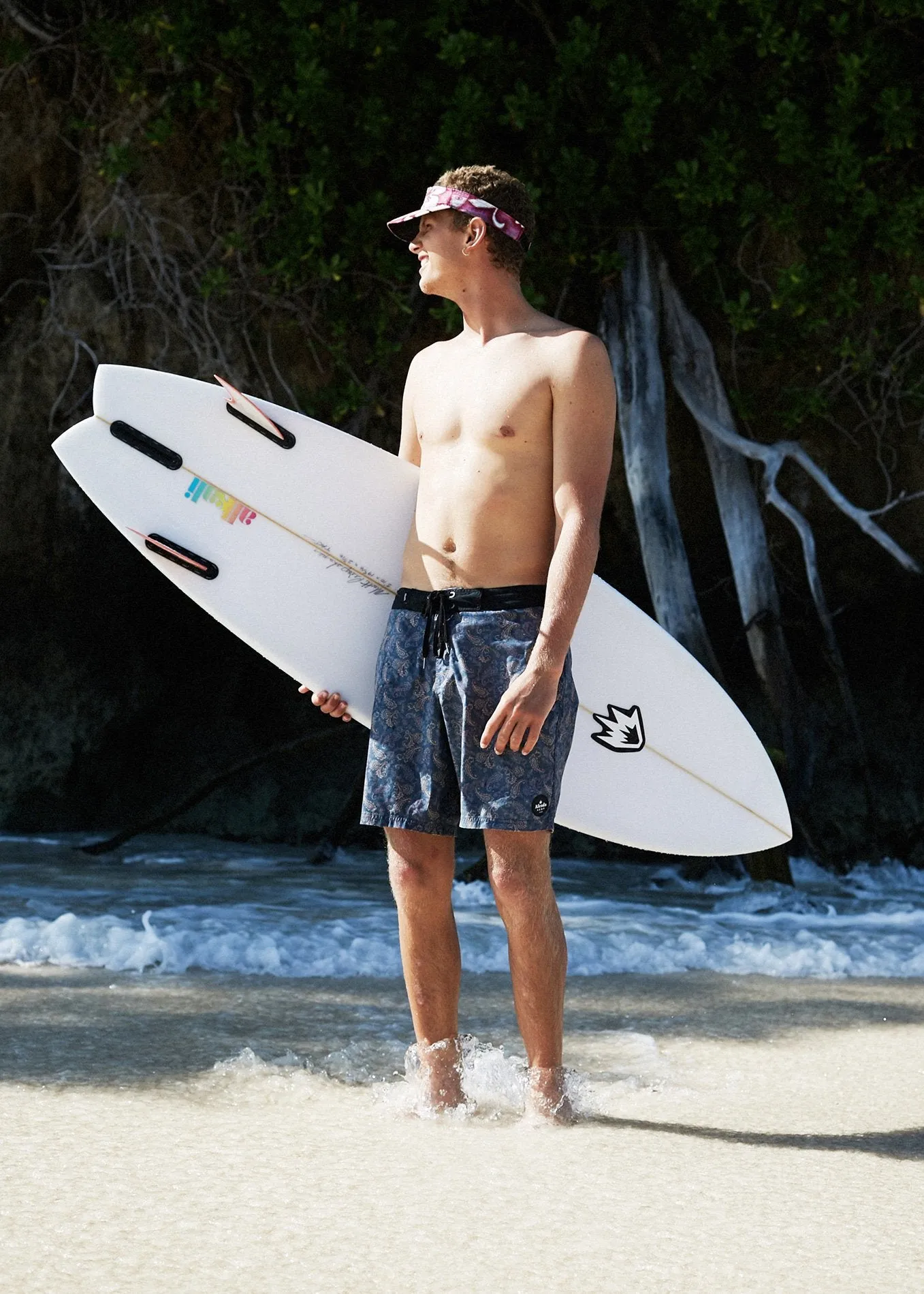 Afends Mens Depp - Hemp Fixed Waist Boardshort