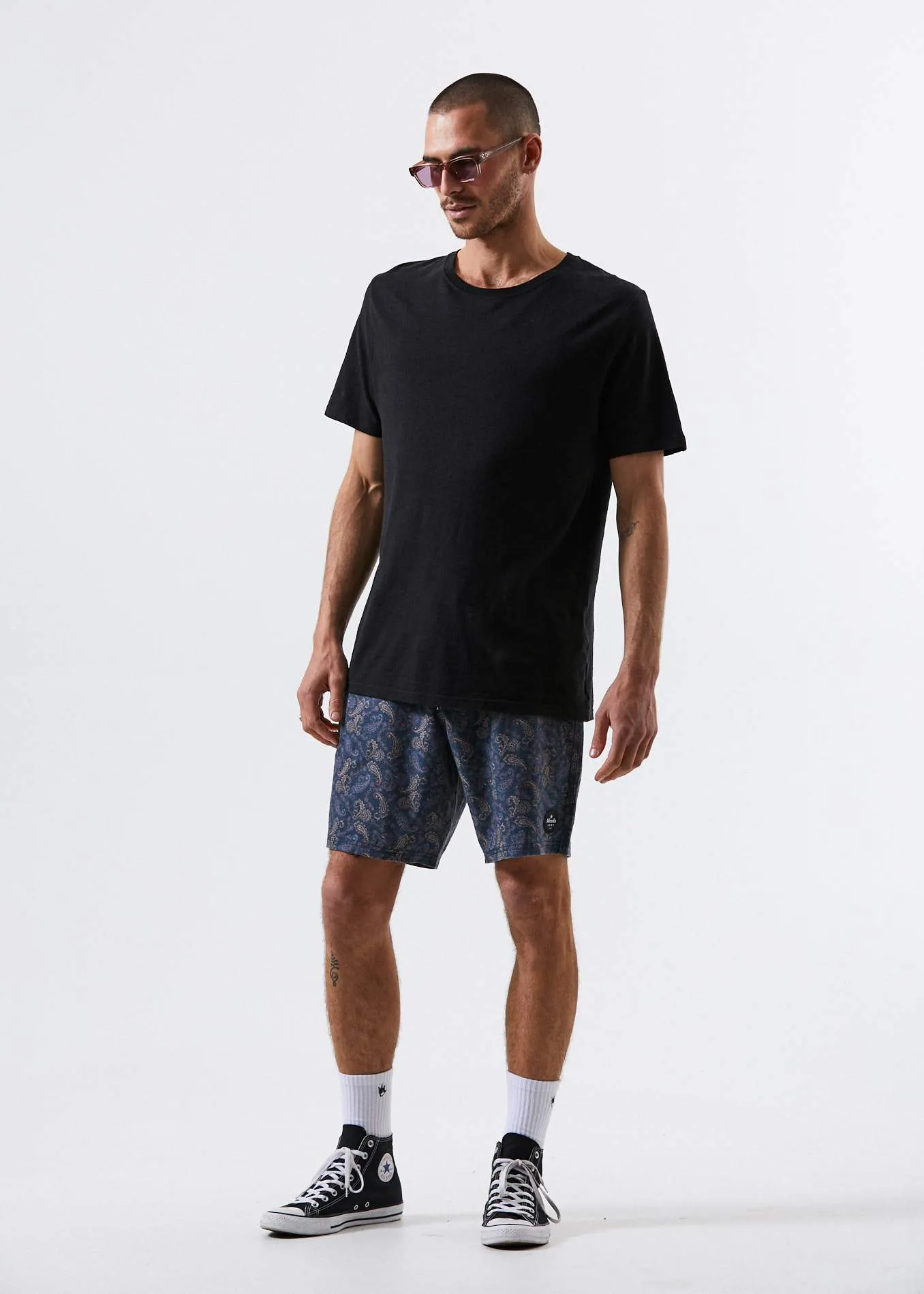 Afends Mens Depp - Hemp Fixed Waist Boardshort