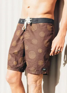 Afends Mens Dreamtime Vol 3 - Hemp Fixed Waist Boardshort