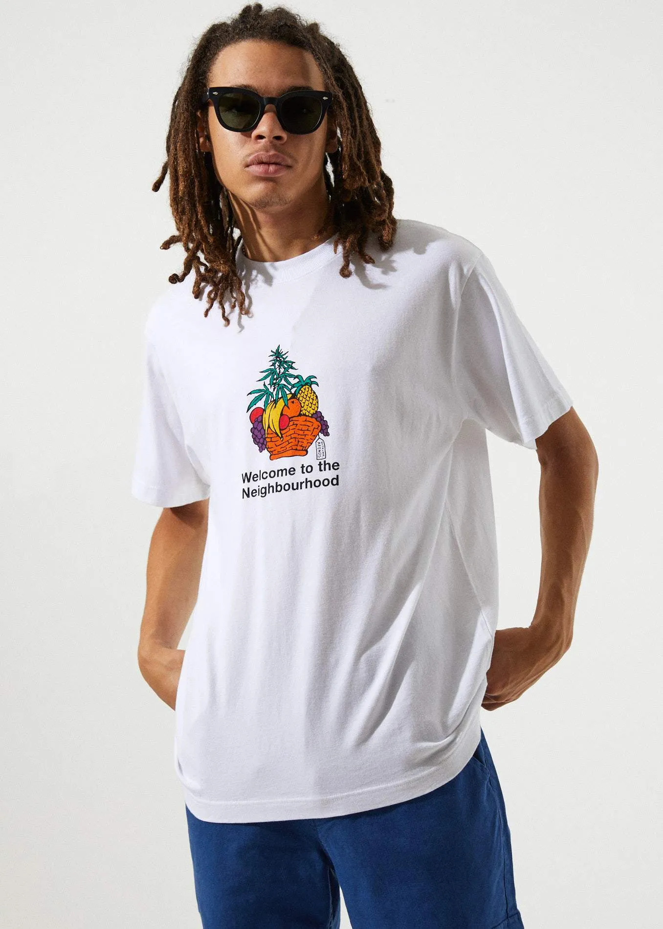 Afends Mens Farmers Market - Retro Fit Tee