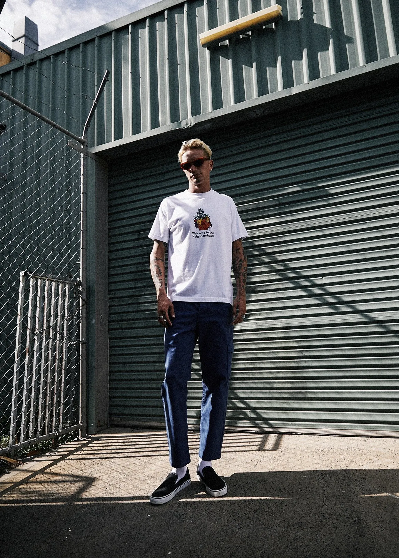 Afends Mens Farmers Market - Retro Fit Tee