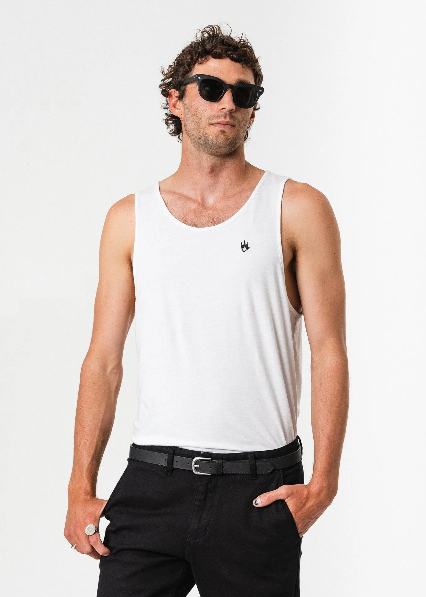 Afends Mens Flame - Singlet