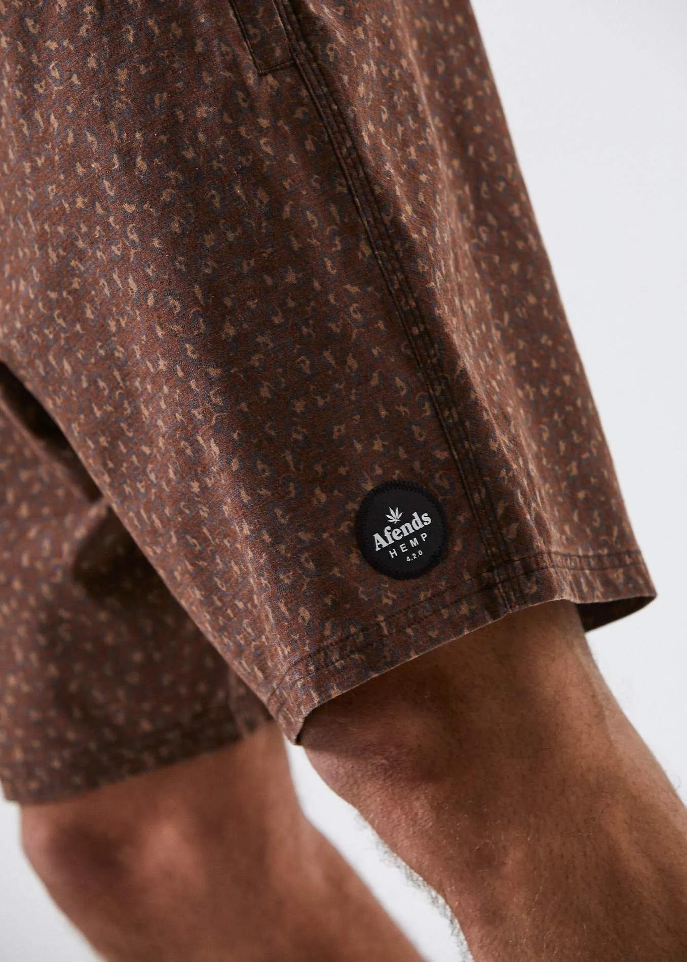 Afends Mens Gangsters Paradise - Hemp Fixed Waist Boardshort