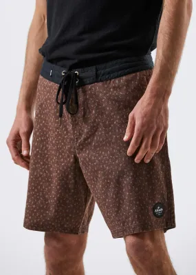 Afends Mens Gangsters Paradise - Hemp Fixed Waist Boardshort