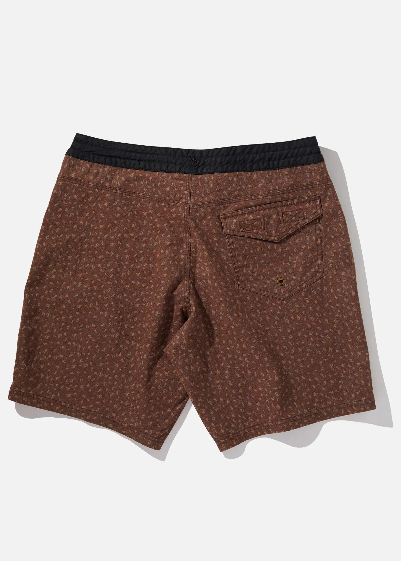 Afends Mens Gangsters Paradise - Hemp Fixed Waist Boardshort