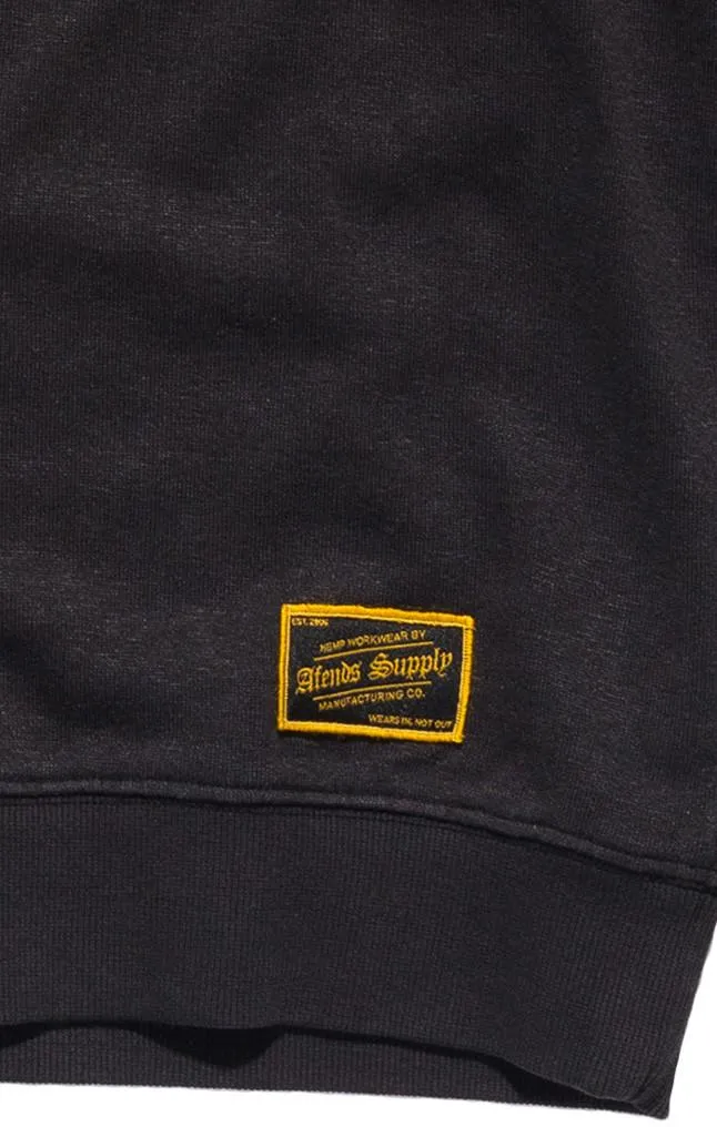 Afends Mens Goldie - Hemp - Hemp Raglan Crew Neck Sweat