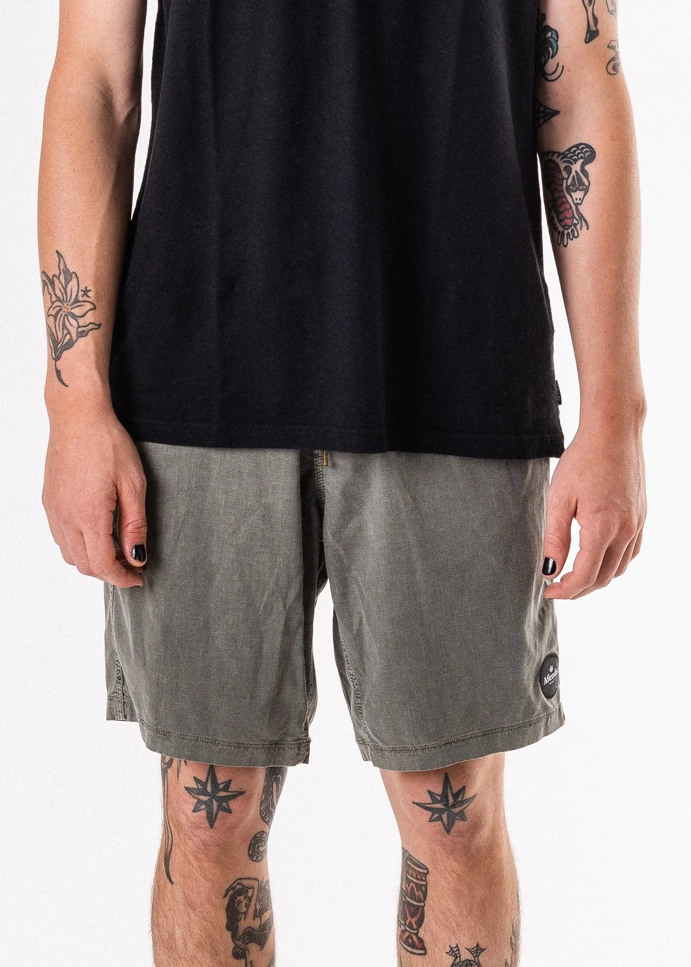 Afends Mens Hemp 3.0 - Fixed Waist Boardshort