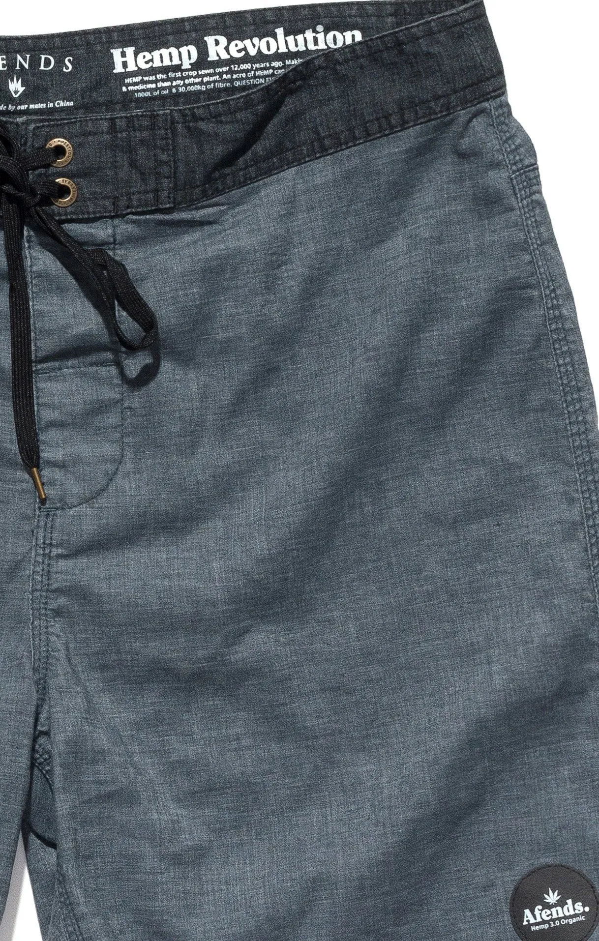 Afends Mens Hemp 3.0 - Fixed Waist Boardshort