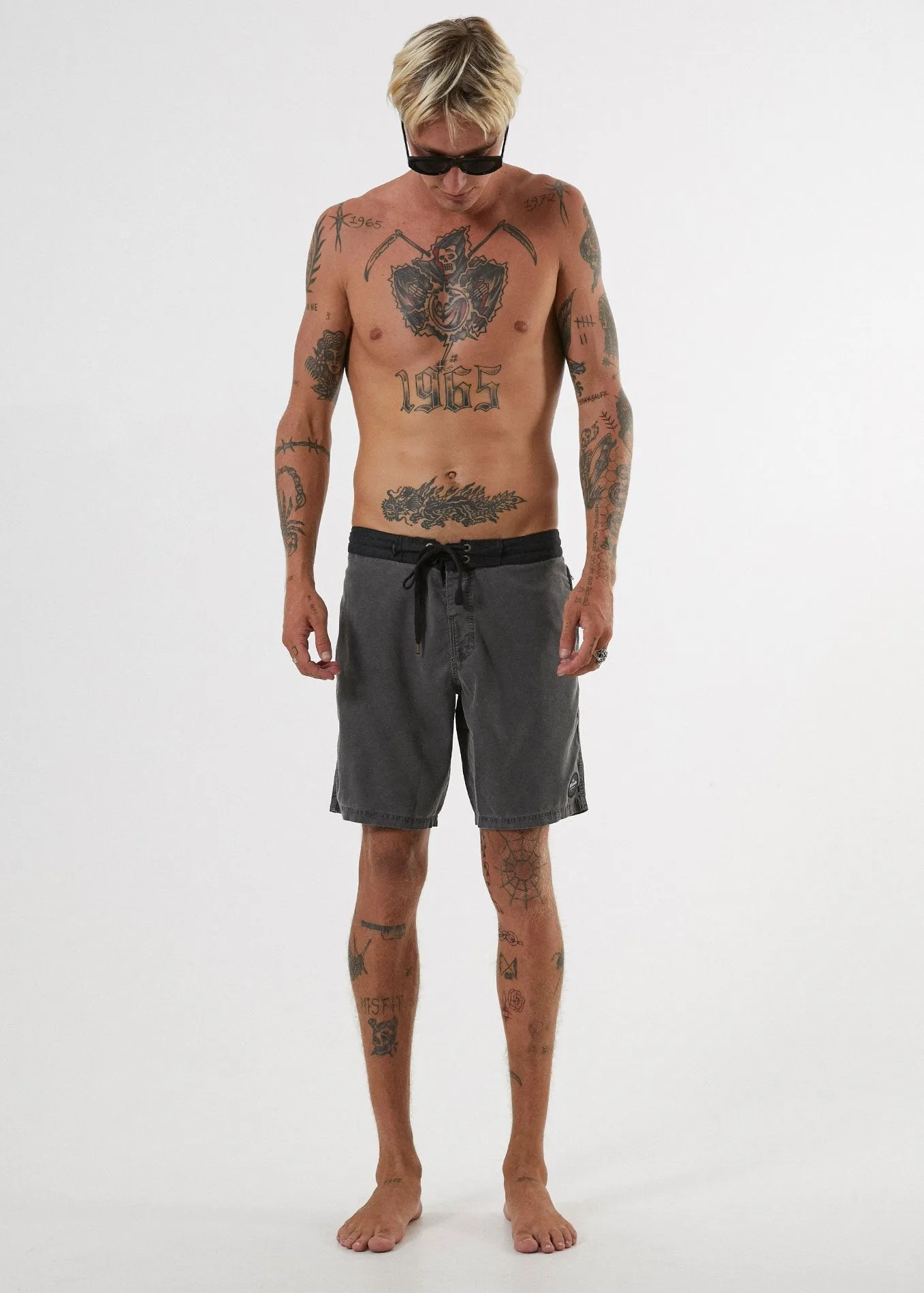 Afends Mens Hemp 4.0 - Fixed Waist Boardshort