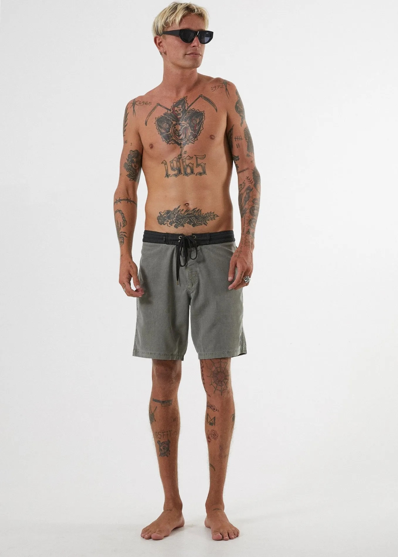 Afends Mens Hemp 4.0 - Fixed Waist Boardshort