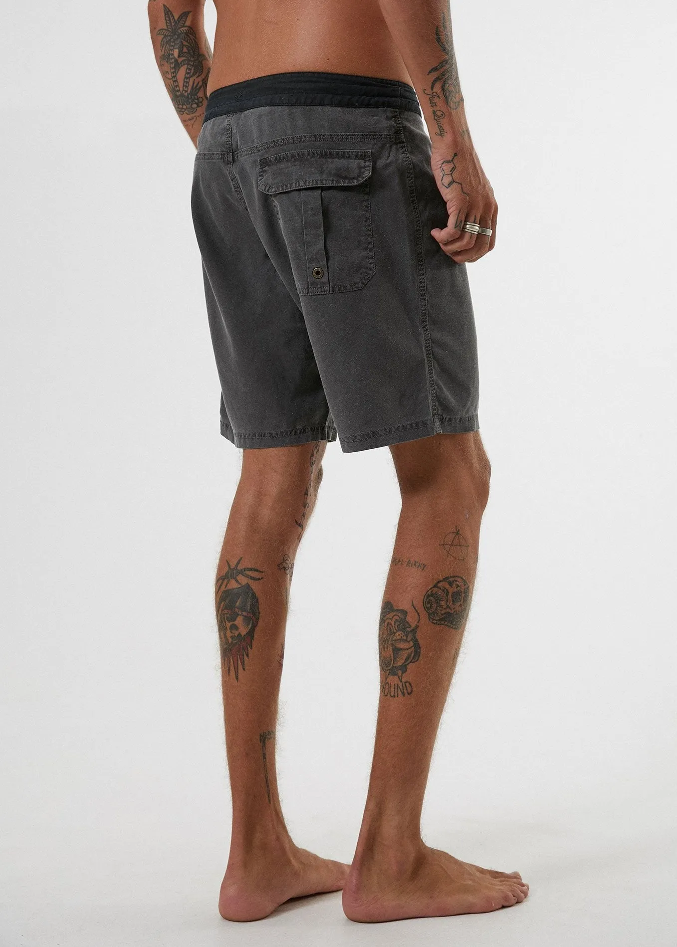 Afends Mens Hemp 4.0 - Fixed Waist Boardshort