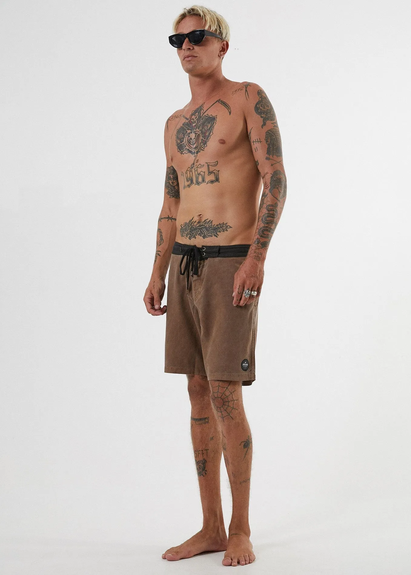 Afends Mens Hemp 4.0 - Fixed Waist Boardshort