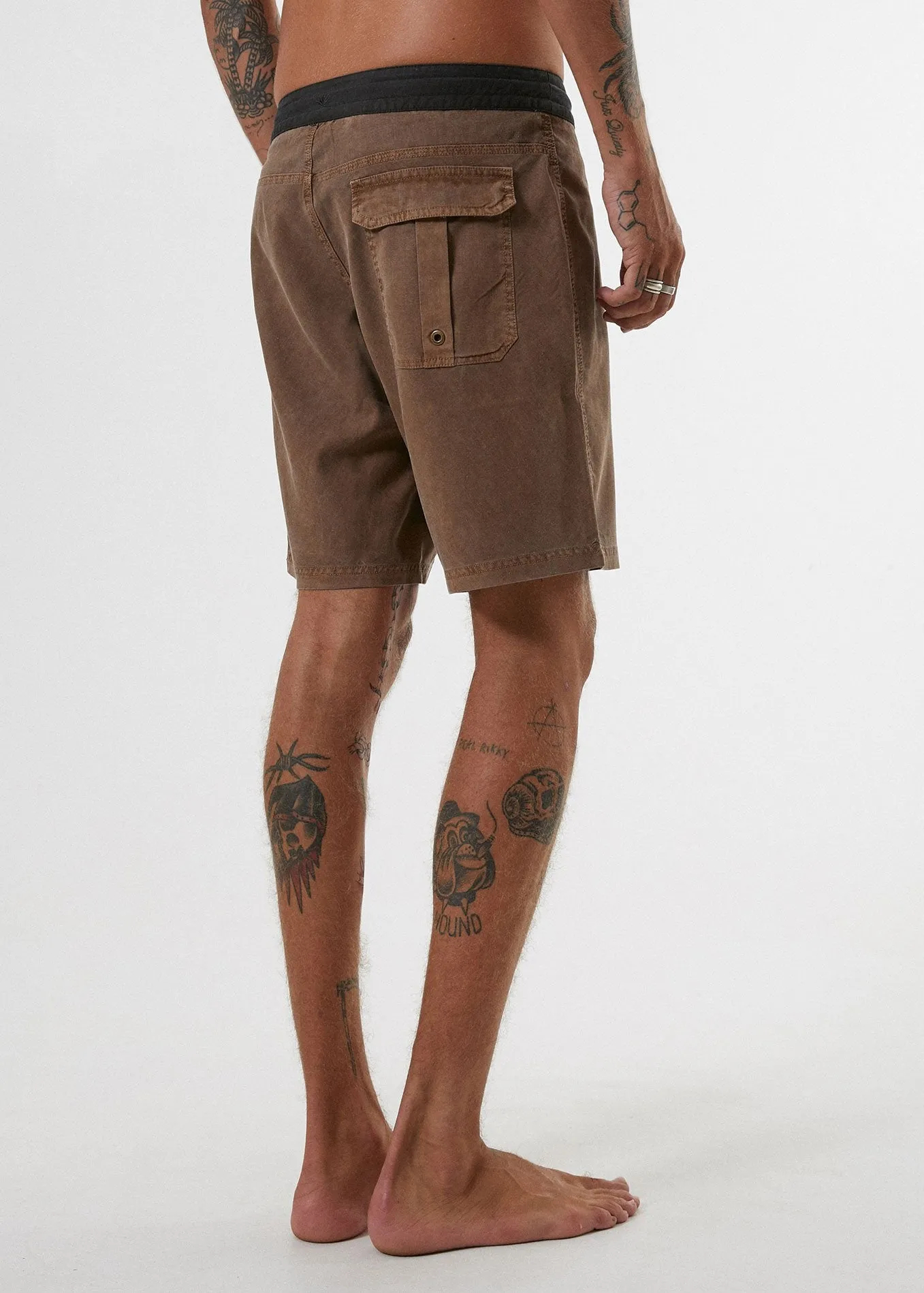 Afends Mens Hemp 4.0 - Fixed Waist Boardshort