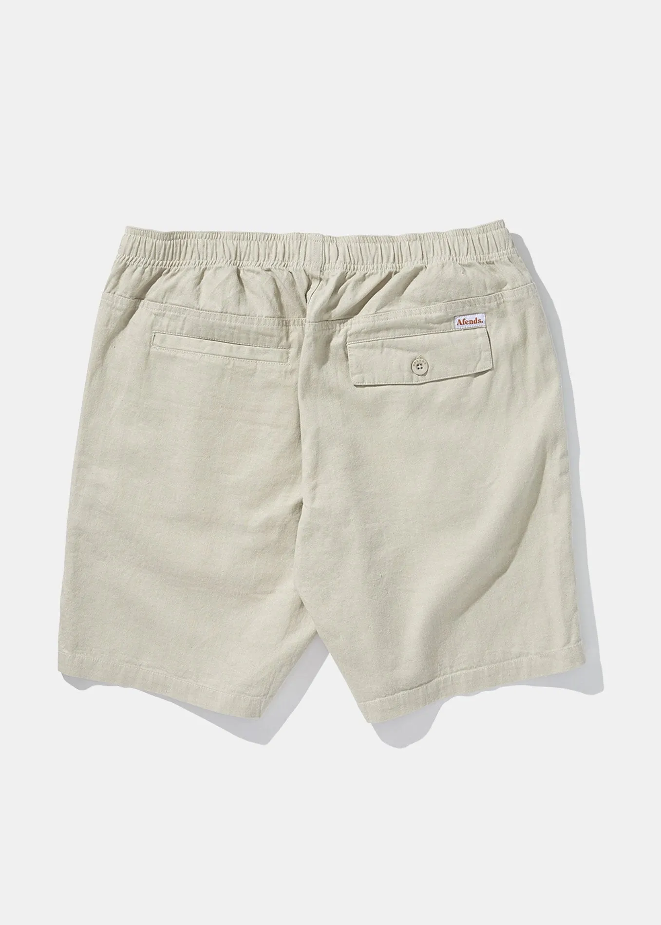 Afends Mens Hemp Dendys 1.0 - Hemp Elastic Waist Walkshort