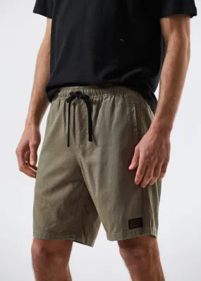 Afends Mens Hemp Dendys 1.0 - Hemp Elastic Waist Walkshort