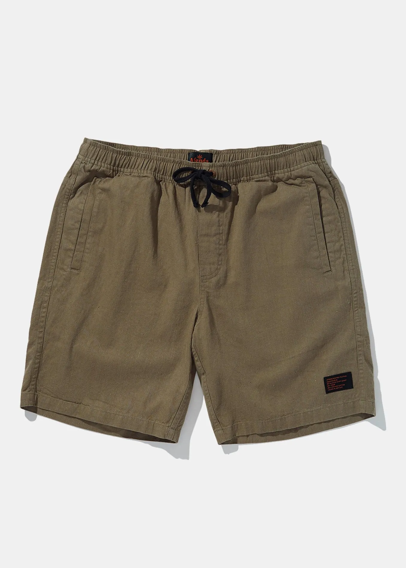 Afends Mens Hemp Dendys 1.0 - Hemp Elastic Waist Walkshort