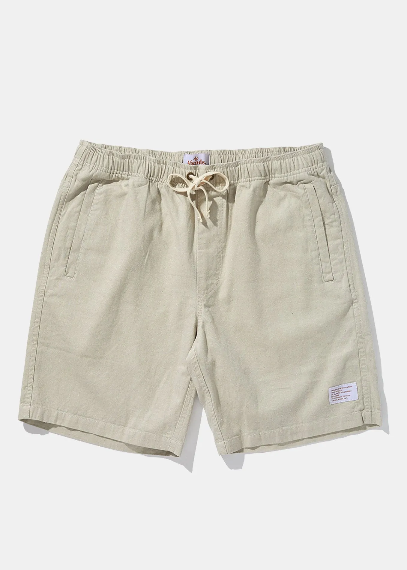 Afends Mens Hemp Dendys 1.0 - Hemp Elastic Waist Walkshort