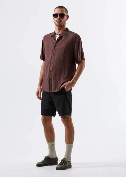 Afends Mens Hemp Dendys 1.0 - Hemp Elastic Waist Walkshort