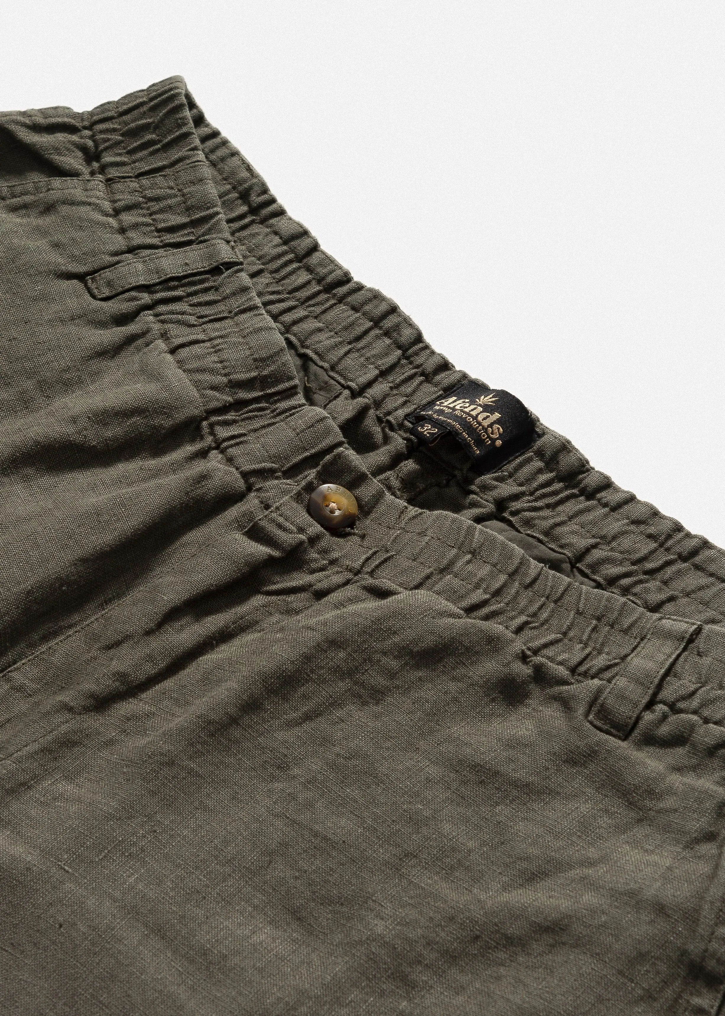 Afends Mens Hemp Naturals 2.0 - Elastic Waist Walkshort