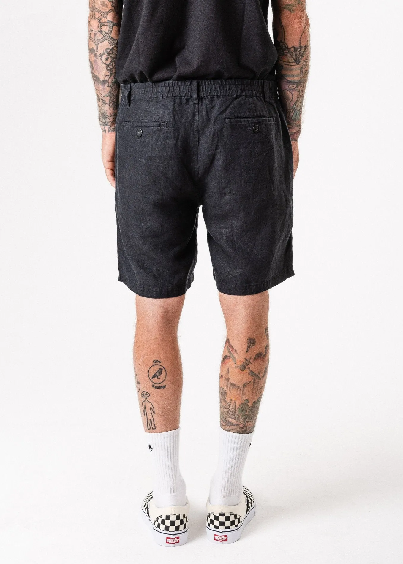 Afends Mens Hemp Naturals 2.0 - Elastic Waist Walkshort