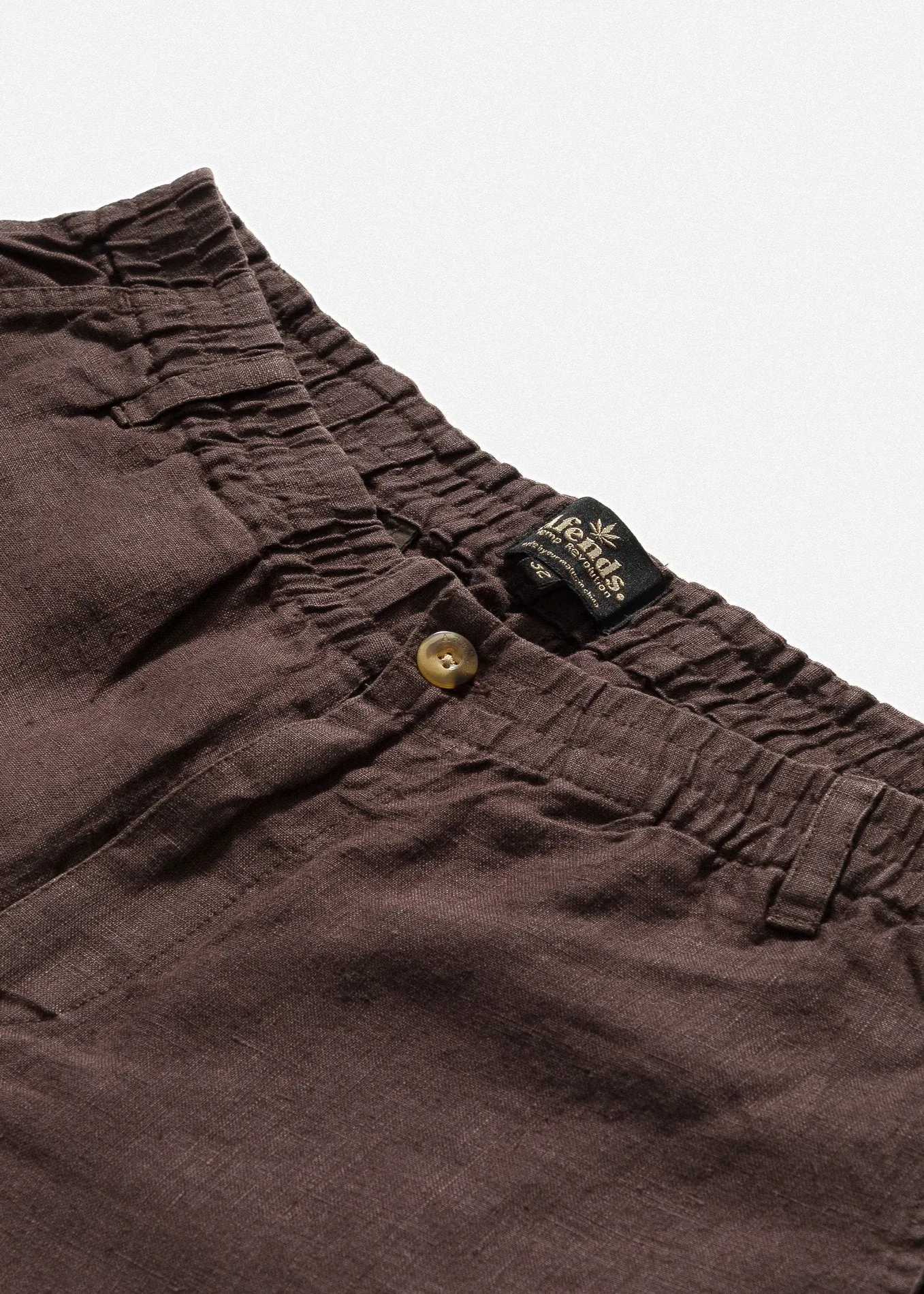 Afends Mens Hemp Naturals 2.0 - Elastic Waist Walkshort