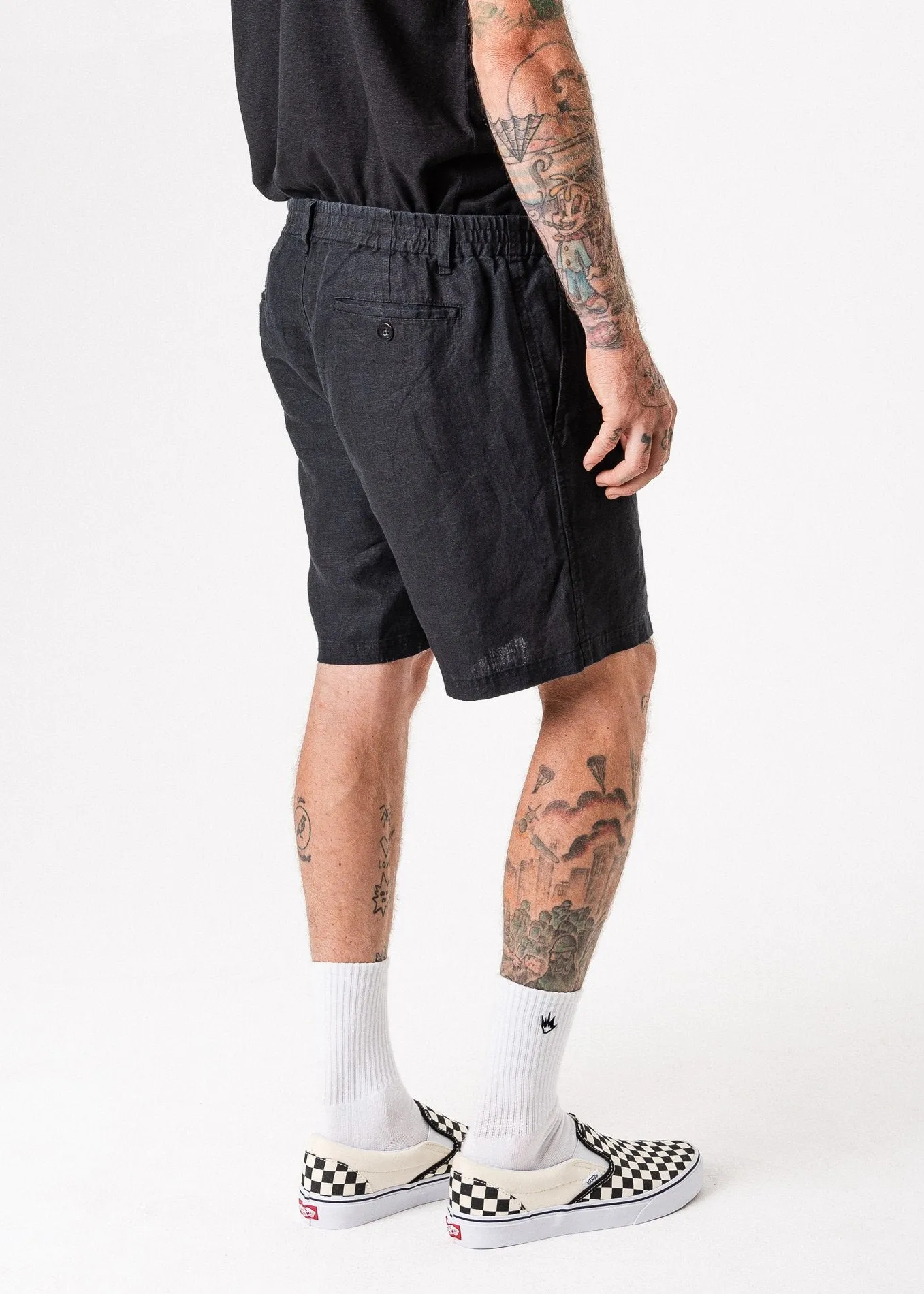 Afends Mens Hemp Naturals 2.0 - Elastic Waist Walkshort