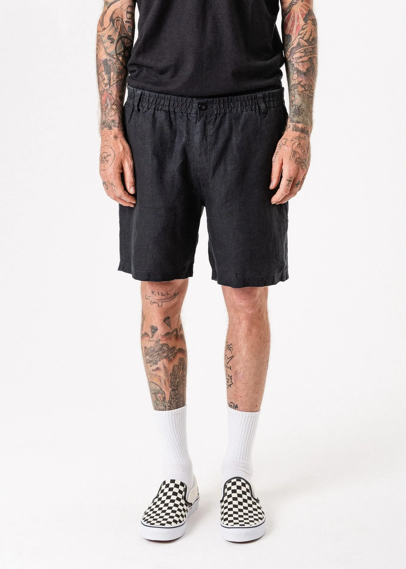 Afends Mens Hemp Naturals 2.0 - Elastic Waist Walkshort