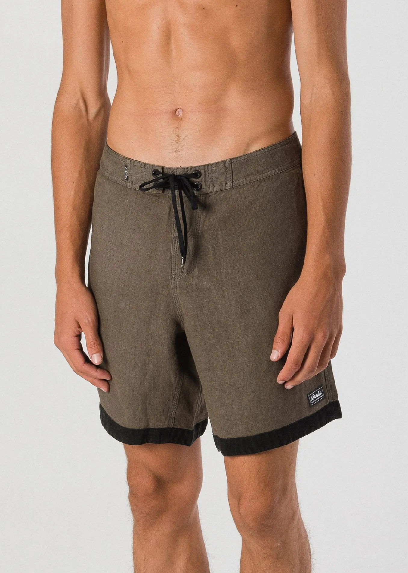 Afends Mens Hemp Naturals - Fixed Waist Boardshort