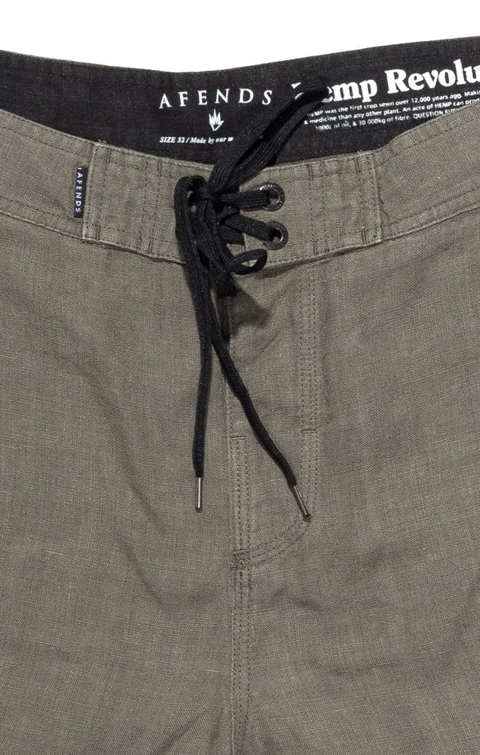 Afends Mens Hemp Naturals - Fixed Waist Boardshort